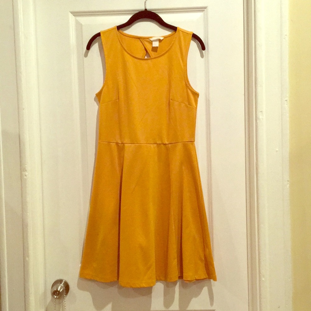 Mustard Yellow H&M skater dress